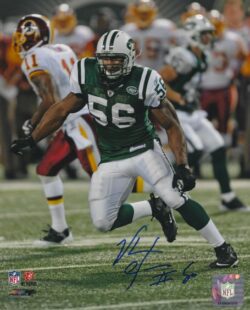 Autographed VERNON GHOLSTON  8X10 New York Jets photo