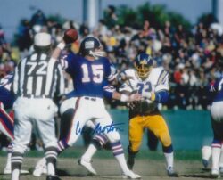 AUTOGRAPHED CRAIG MORTON 8X10 New York Giants Photo