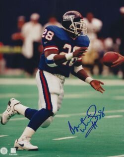 AUTOGRAPHED TYRONE WHEATLEY 8X10 New York Giants Photo