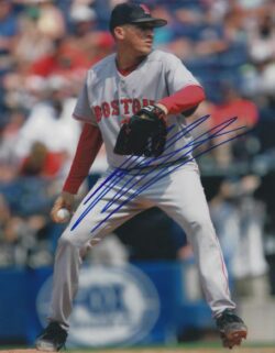 AUTOGRAPHED JULIAN TAVAREZ  8x10 Boston Red Sox photo