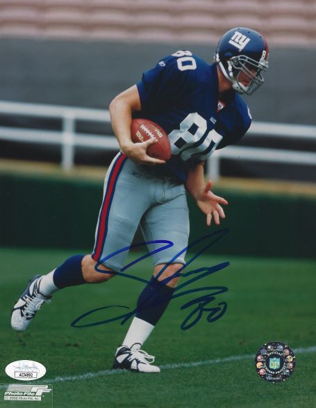 JEREMY SHOCKEY AUTOGRAPHED NEW YORK GIANTS W