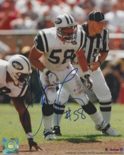 Autographed JAMES FARRIOR 8X10 New York Jets photo