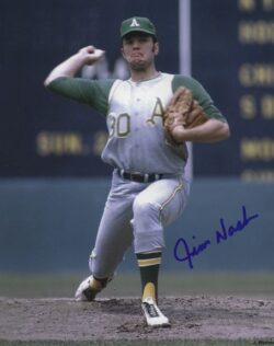 AUTOGRAPHED JIM NASH 8x10 Oakland A's Photo