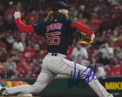 AUTOGRAPHED MATT STRAHM 8x10 Boston Red Sox photo
