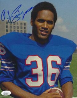 Autographed O.J. SIMPSON 8X10 Buffalo Bills Photo JSA