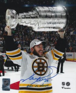 Autographed MARK RECCHI "2011 Stanley Cup" 8X10 Boston Bruins  Photo