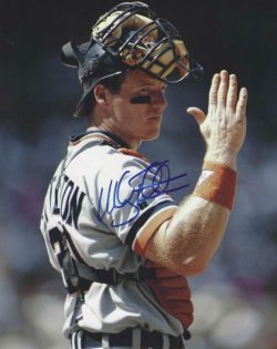 AUTOGRAPHED MICKEY TETTLETON 8X10 Detroit Tigers Photo