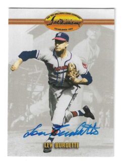 Autographed LOU BURDETTE Milwaukee Braves 1993 Ted Williams Card Company Card