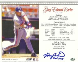 Autographed Hall of Fame Induction Day Cards