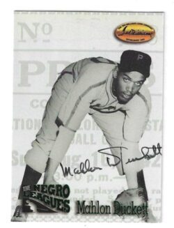 Autographed  MAHLON DUCKETT Philadelphia Stars 1993 Ted Williams Card Company Card
