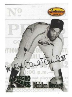 Autographed  MAHLON DUCKETT Philadelphia Stars 1993 Ted Williams Card Company Card