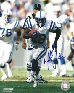 Autographed MARSHALL FAULK  8X10 Indianapolis Colts photo