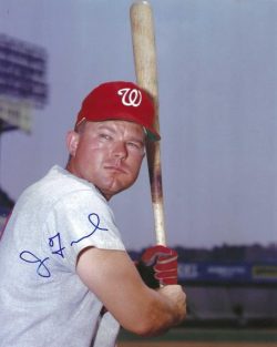 AUTOGRAPHED JIM FRENCH 8x10 Washington Senators Photo