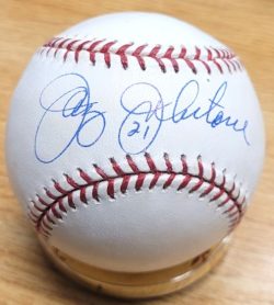 Autographed JAY JOHNSTONE Official Major League Baseball