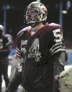 Autographed TOM HULL 8X10 San Francisco 49ers Photo