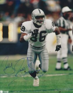 Autographed Raghib "Rocket" Ismail 8x10 Oakland Raiders Photo