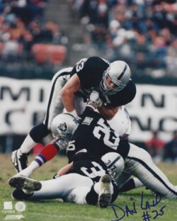 Autographed DAN LAND  8x10 Oakland Raiders photo