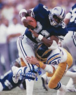 Autographed BRUCE LAIRD 8X10 San Diego Chargers photo