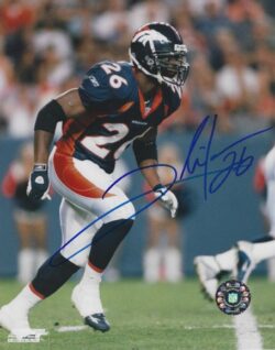 Autographed Clinton Portis  8X10 Denver Broncos Photo