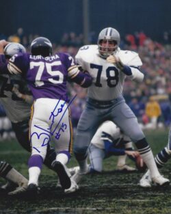 Autographed BOB LURTSEMA  8X10 Minnesota Vikings Photo