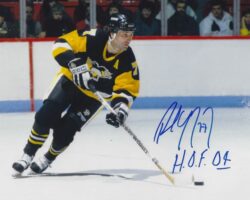 Autographed  PAUL COFFEY "HOF 04" 8X10 Pittsburgh Penguins Photo