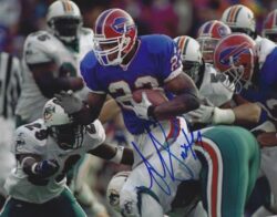 Autographed ANTOWAIN SMITH 8X10 Buffalo Bills Photo