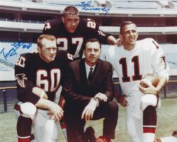 Autographed TOMMY NOBIS and NICK RASSAS 8X10 Atlanta Falcons photo