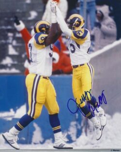 AUTOGRAPHED JERRY GRAY 8x10 Los Angeles Rams Photo