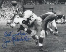 Autographed JIM MUTSCHELLER 8X10 Baltimore Colts photo