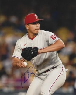 Autographed FRANCISCO MORALES 8X10 Philadelphia Phillies Photo
