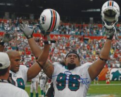 Autographed PAUL SOLIAI 8x10 Miami Dolphins photo