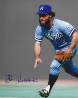 AUTOGRAPHED GLENN HUBBARD 8X10 Atlanta Braves photo