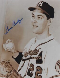 AUTOGRAPHED GENE CONLEY 8x10 Milwaukee Braves Photo