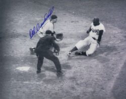 AUTOGRAPHED DEL CRANDALL 8x10 Milwaukee Braves Photo