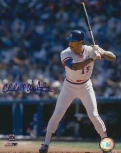 AUTOGRAPHED CLAUDELL WASHINGTON 8X10 Atlanta Braves photo