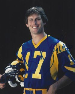 AUTOGRAPHED BERT JONES "76 NFL MVP" 8x10 Los Angeles Rams Photo