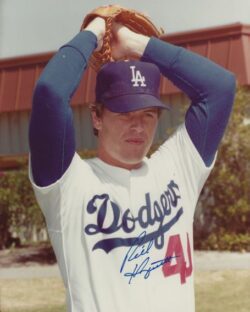 AUTOGRAPHED RICK HONEYCUTT 8x10 Los Angeles Dodgers photo