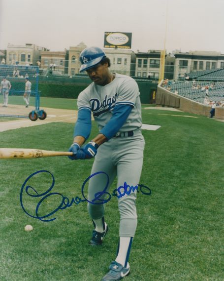 AUTOGRAPHED CESAR CEDENO 8x10 Los Angeles Dodgers Photo - Main Line  Autographs