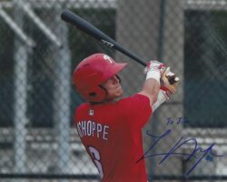AUTOGRAPHED LOGAN O'HOPPE "to Jim" 8X10 Philadelphia Phillies Photo