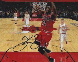 AUTOGRAPHED THADDEUS YOUNG 8X10 Chicago Bulls photo