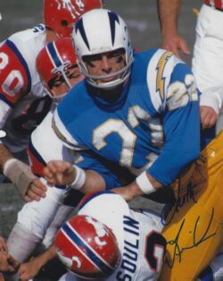 Autographed KEITH LINCOLN 8X10 San Diego Chargers photo