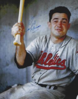 AUTOGRAPHED LOU SKIZAS 8x10 Kansas City A's Photo
