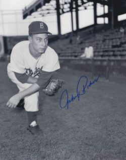 AUTOGRAPHED JOHNNY PODRES 8x10 Brooklyn Dodgers Photo
