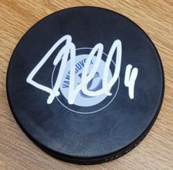 Autographed J.T. MILLER Vancouver Canucks Hockey Puck