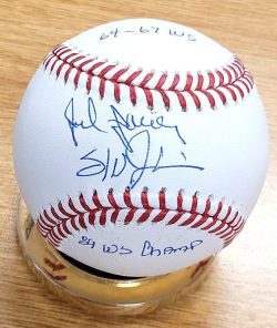 JULIAN JAVIER and STAN JAVIER Autographed Official Major League Baseball