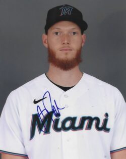 AUTOGRAPHED A.J. PUK 8X10 Miami Marlins Photo