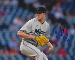AUTOGRAPHED TREVOR ROGERS 8X10 Miami Marlins Photo