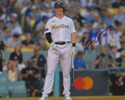 AUTOGRAPHED GARRETT COOPER 8X10 Miami Marlins Photo