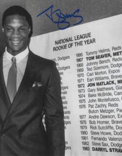 AUTOGRAPHED DARRYL STRAWBERRY 8X10 New York Mets photo
