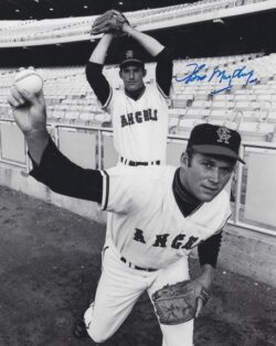AUTOGRAPHED TOM MURPHY 8x10 California Angels Photo